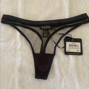 Honey Birdette Black Mesh Panty